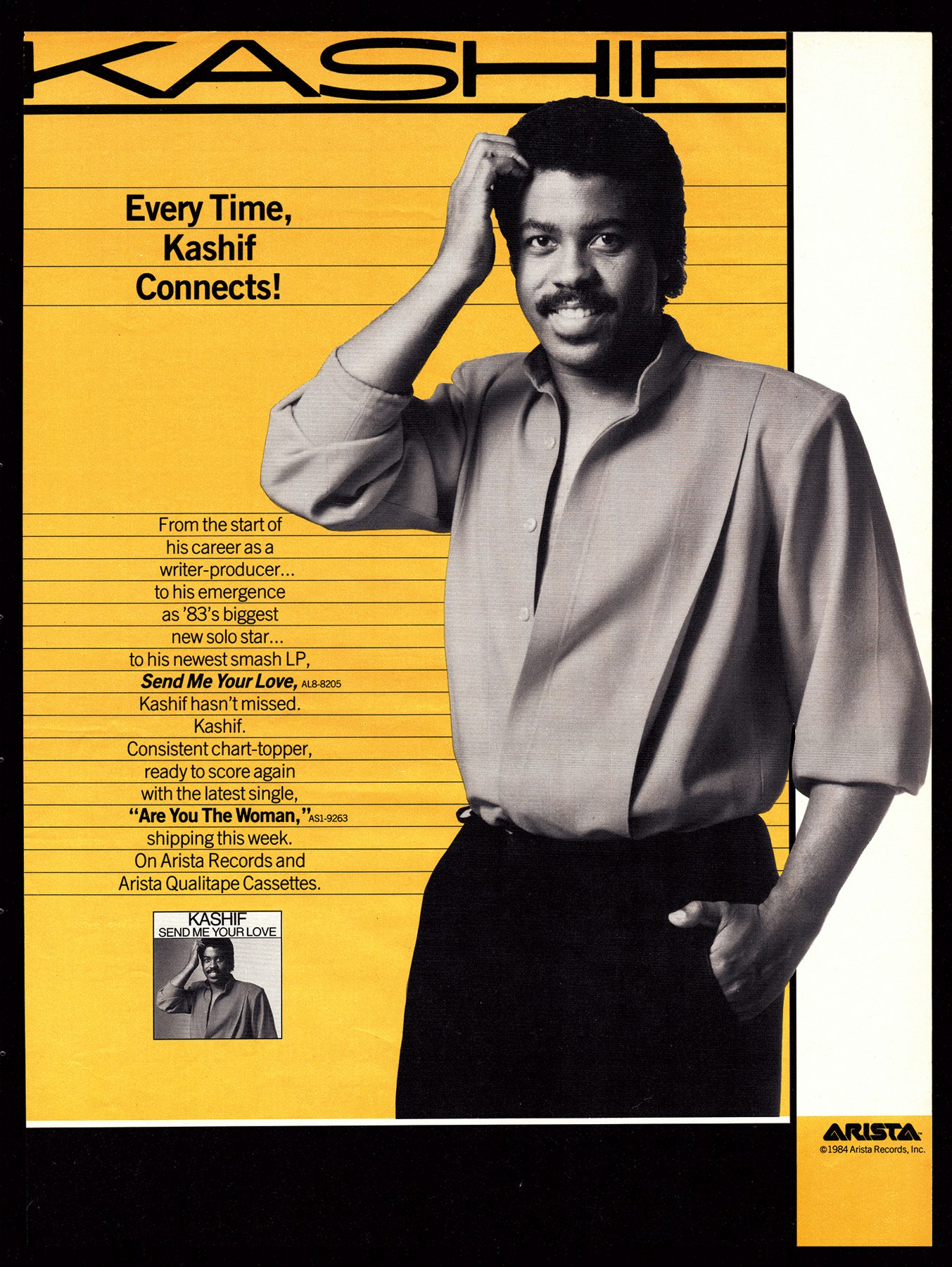<i>Billboard</i> ad for <i>Send Me Your Love</i>.